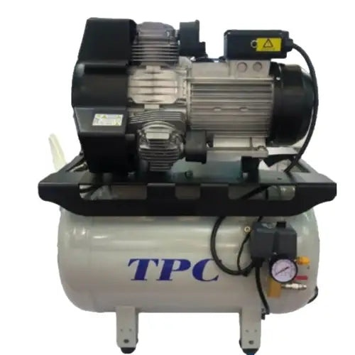 TPC Dental DC8112 Superb Air Oil-Less Air Compressor, 1 x 1.0 HP motor, 10 Gal., 2 User (110V/60Hz) 5 year warranty.