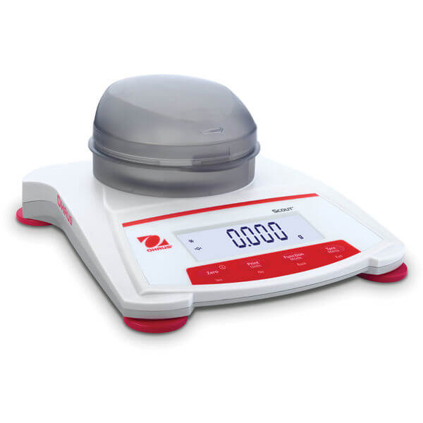 Ohaus Portable Educational Scale 30253029 SKX123 AM 120 g x 0.001 g, Stainless Steel Pan