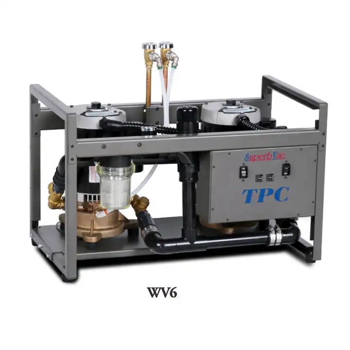 TPC Dental TPC Superb Vac Wet Ring Vacuum, Twin Head, 2 x 2 HP WV10 - 2 Year Limited Warranty