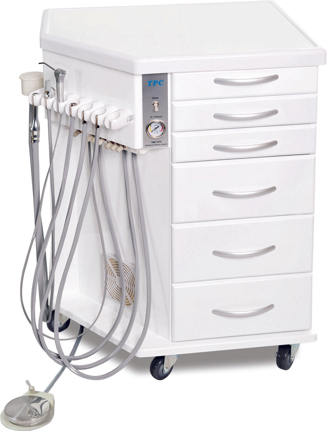 TPC Dental OMC-2375 ORTHODONTIC MOBILE DELIVERY CABINET 1 Year warranty