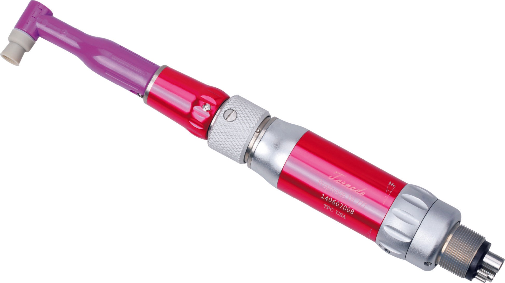 TPC Dental PH-777 (RED) Tornado Prophy Handpiece 4H, 5K RPM (RED)