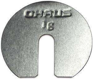 OHAUS ASTM Class 6 Weight - Slotted Weight 1g, Stainless Steel with Warranty