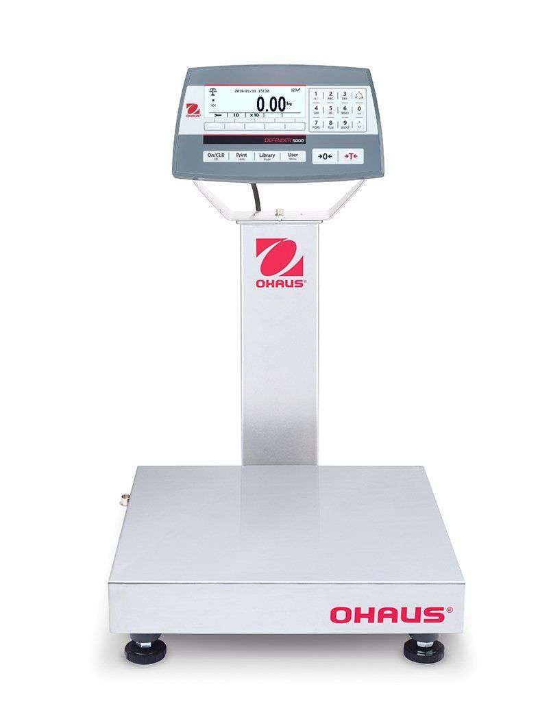 Ohaus D52XW25RQR1 Defender 5000 Standard Bench Scale, 50 x 0.002 lbs with Warranty