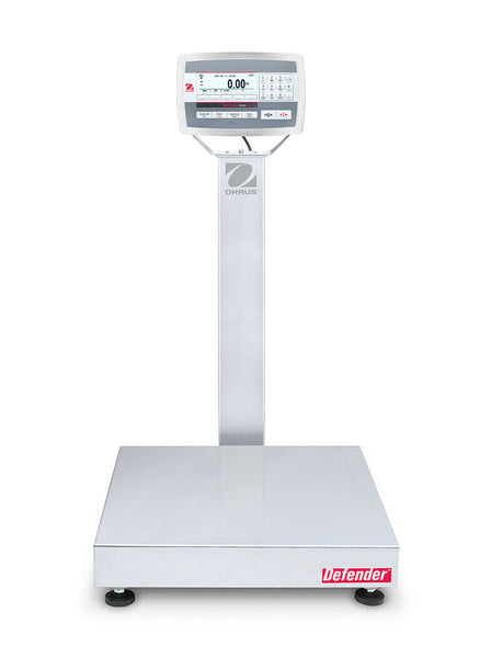 Ohaus 30461682 D52XW50WTX7 Defender 5000 Column Mount Washdown Scale, 100lb Capacity, 0.005/0.02lb Readability