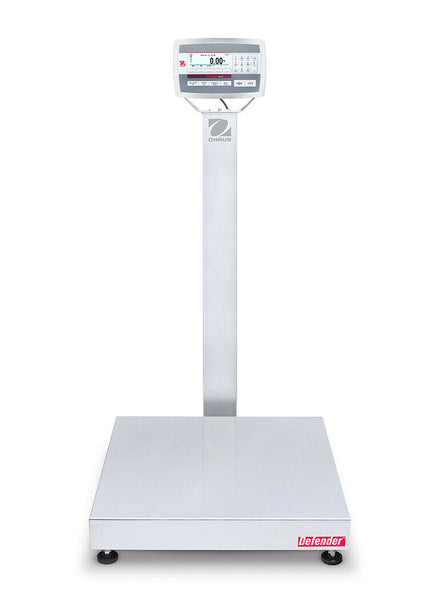 Ohaus 30461686 D52XW125WQV8 Defender 5000 Column Mount Washdown Scale, 250lb Capacity, 0.01/0.05lb Readability