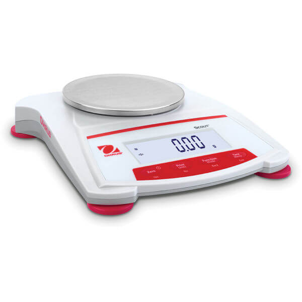 Ohaus SKX222 AM 30253030 Scout Portable Balance, Backlit LCD, 220 g Capacity, 0.01 g Readability