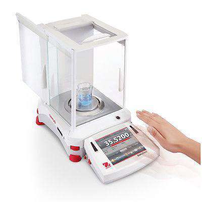 OHAUS EX224/AD AUTO DOOR EXPLORER ANALYTICAL BALANCE 220g 0.1mg