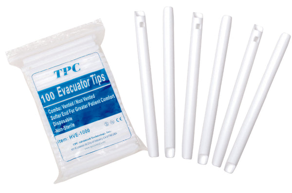 TPC Dental HVE-1000 High Volumn Evacutors Combo Tip, (10 x 100/bag) / CASE Price