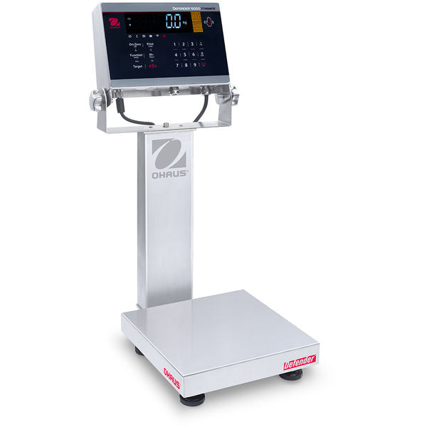 Ohaus i-D61XWE2WQS6 Defender 6000 2.5 kg (5 lb) Capacity, 0.1 g (0.0002 lb) Readability, Hybrid Bench Scale