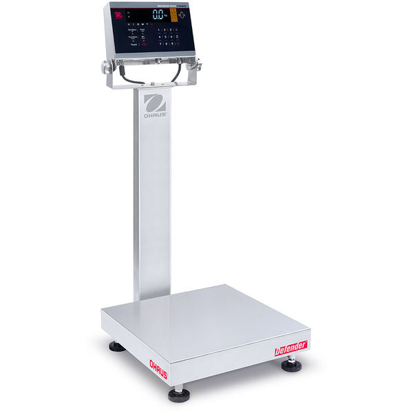 Ohaus i-D61XWE25WQL7 Defender 6000 25 kg (50 lb) Capacity, 1 g (0.002 lb) Readability, Hybrid Bench Scale