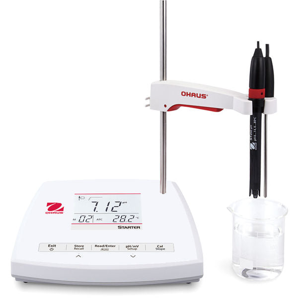 Ohaus 30655944 ST2200-F Starter Series pH / ORP Benchtop Meter with ST320: 0 – 100°C; 0.00 – 14.00 pH; -1999 – 1999 mV