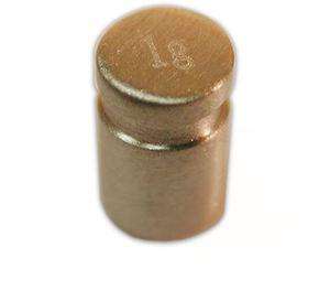 OHAUS ASTM Class 6 Weights - Cylindrical Weight, 1g, Stainless Steel with Warranty