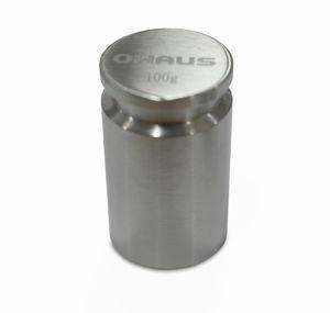 OHAUS ASTM Class 6 Weights - Cylindrical Weight, 100g, Stainless Steel with Warranty