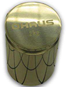 OHAUS ASTM Class 6 Weights - Cylindrical weights 2kg, Stainless Steel with Warranty