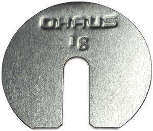 OHAUS ASTM Class 6 Weight - Slotted Weight 1g, Stainless Steel with Warranty