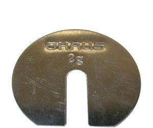 OHAUS ASTM Class 6 Weights - Slotted weights 2g, Stainless Steel with Warranty