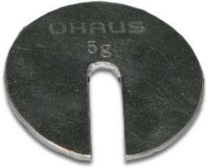 OHAUS ASTM Class 6 Weights - Slotted weights 5g, Stainless Steel with Warranty