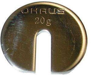 OHAUS ASTM Class 6 Weights - Slotted weights 20g, Stainless Steel with Warranty