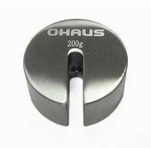 OHAUS ASTM Class 6 Weights - Slotted Weight, 200g, Stainless Steel with Warranty