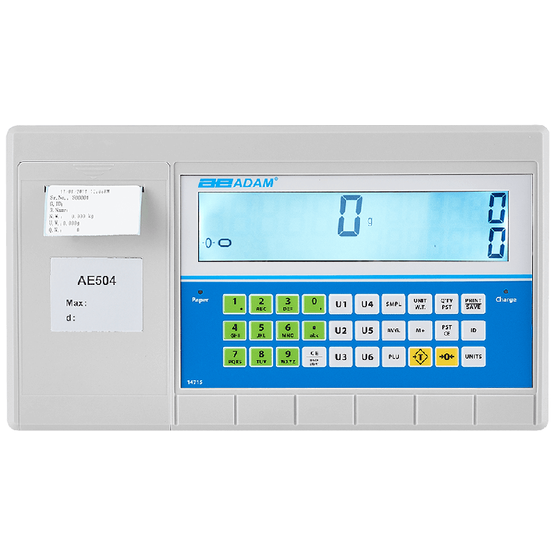 Adam Equipment AE 504 Selectable Capacity, Advanced Label Printing Indicator - 12 Month Warranty