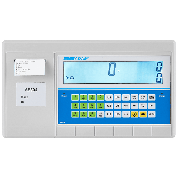 Adam Equipment AE 504 Selectable Capacity, Advanced Label Printing Indicator - 12 Month Warranty