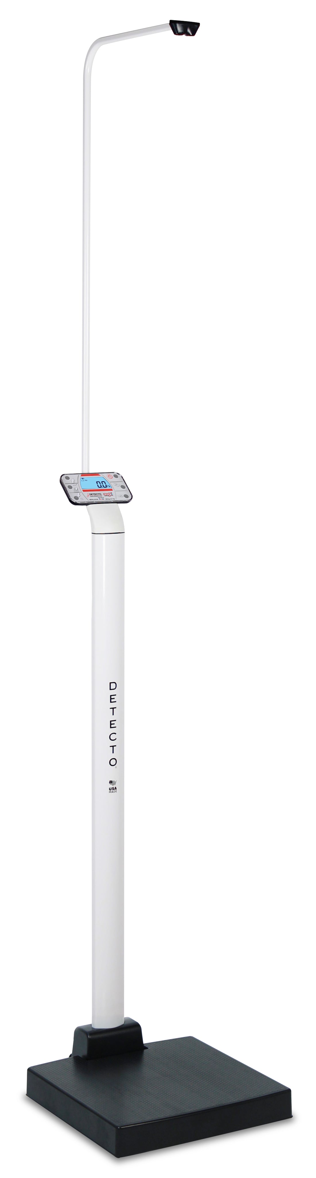 Detecto Apex-SH-C-AC Digital Clinical Scale with Sonar Height Rods 600lb x 0.2lb / 300kg x 0.1kg, BT/WiFi, AC Adapter