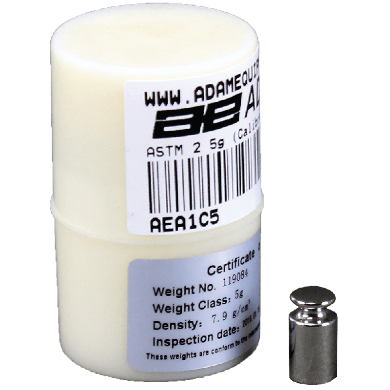 Adam Equipment ASTM 1 - 5g Calibration Weights / Weight Sets; Class 1