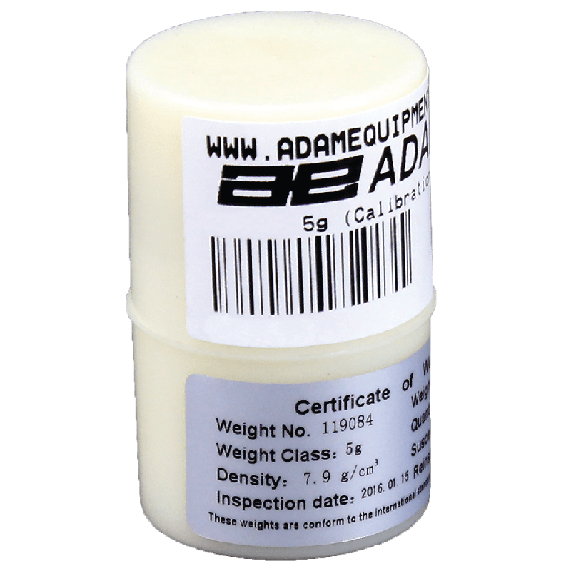 Adam Equipment ASTM 2 -5g ASTM Weights - 6 Month Warranty