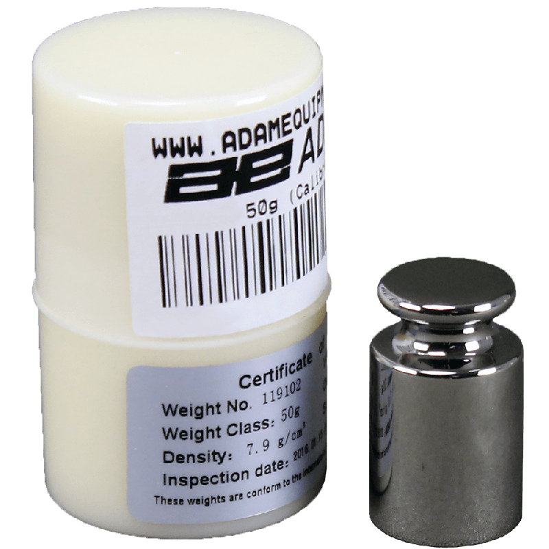 Adam Equipment ASTM 3 - 50g Calibration Weights; Class 3