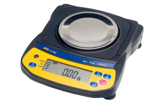 A&D Weighing Newton EJ-200 Portable Balance, 210g x 0.01g with External Calibration with Warranty