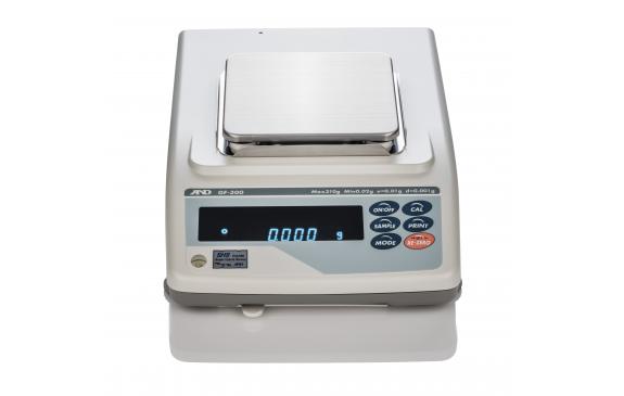 A&D Weighing GF-200P 210 g x 0.001 g with Breeze Break (3.6” high), NTEP/MC Class II, e = 0.01 g