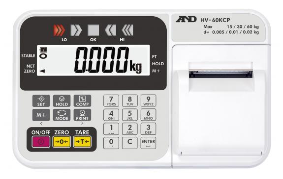 A&D Weighing HV-15KC 6/15/30 lb x 0.002/0.005/0.01 lb 3/6/15 kg x 0.001/0.002/0.005 kg