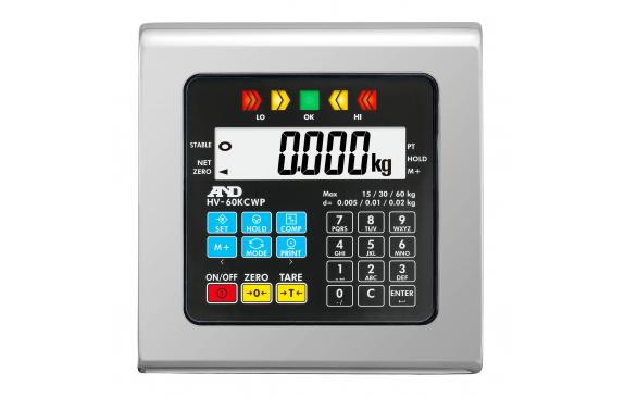 A&D HW-10KCWP, 20 lb x 0.002 lb / 10 kg x 0.001 kg