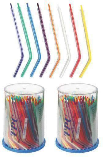 TPC Dental P7725 (36) Disposable Rainbow 3-Way Syringe Tips (Rainbow Interior) - 36 Boxes/Case