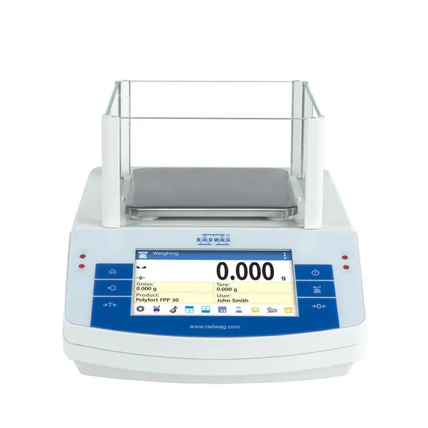 Radwag PS 3000.X2 Precision Balance, 3000 g Capacity, 0.001 g Readability