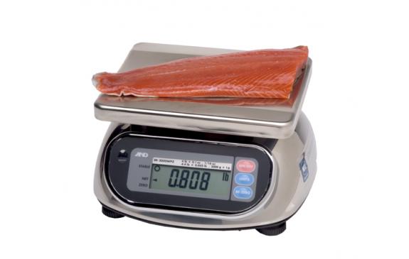 A&D Weighing SK-1000WP Washdown Compact Scale, 2.2lb x 0.002lb, Legal for Trade with Warranty