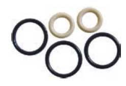 TPC Dental TRP-240 Replacement O-Rings For SK4, FSK5, FSK6 (2 White, 3 Black)