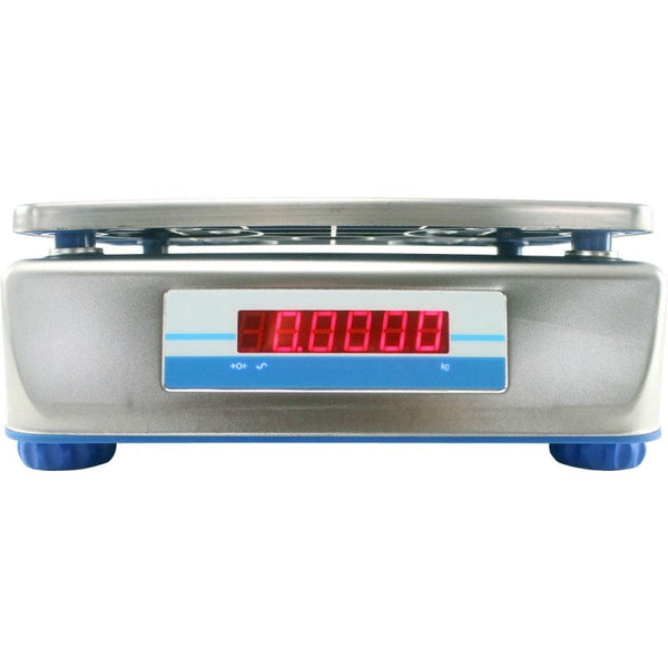 Adam Equipment ABW 8S Aqua Stainless Steel Washdown Bench Scale, 18 lb x 0.001 lb