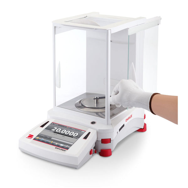 Ohaus 30061999 EX324N/AD Explorer Analytical Balance with Automatic Door - 320 g x 0.1 mg and Legal for Trade 320 g x 1 mg