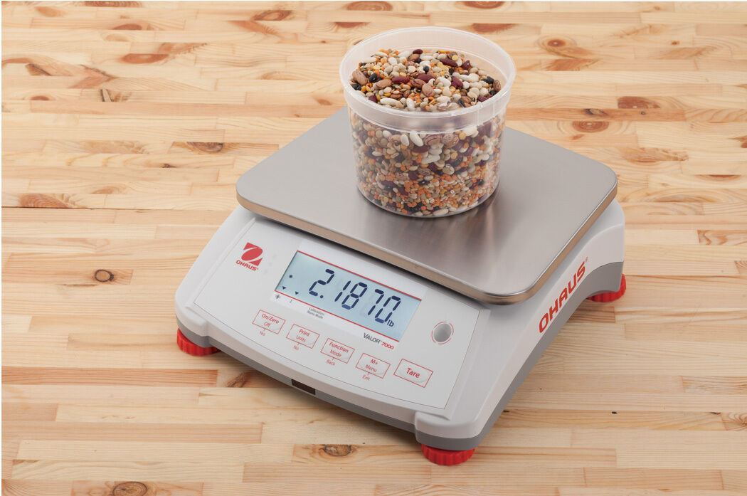 Ohaus 30031827 V71P1502T Valor 7000 Compact Bench Scale 3 lb x 0.0001 lb and Legal for Trade 3 lb x 0.001 lb