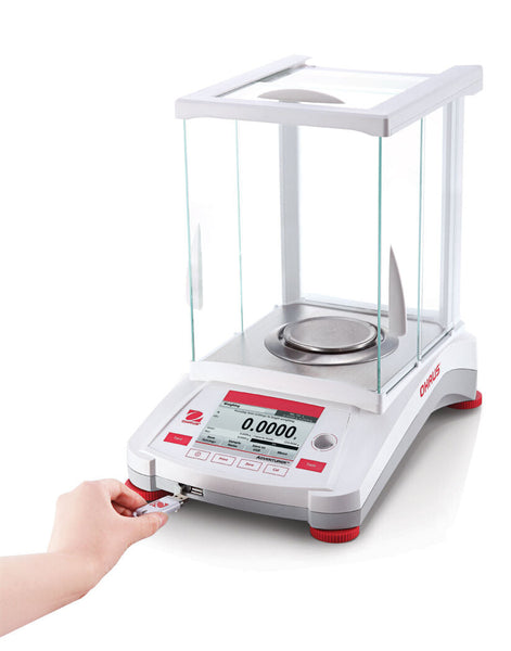 Ohaus 30100600 AX124 Adventurer AX Analytical Balance with Internal Calibration 120 g x 0.1 mg