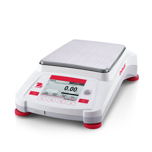 Ohaus 30100637 AX2202N-E Adventurer AX Precision Balance with External Calibration 2200 x 0.01 g and Legal for Trade 2200 x 0.1 g