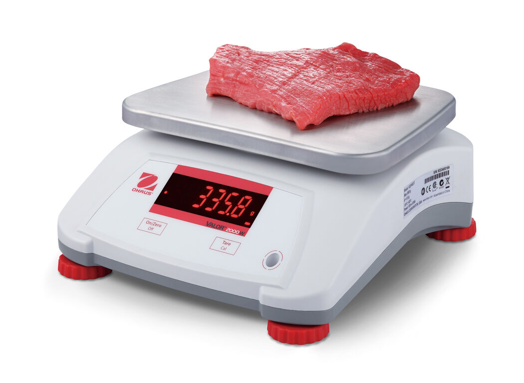 OHAUS VALOR V22PWE6T 6000g 1g WATER RESISTANT COMPACT FOOD SCALE 2YWARRANTY