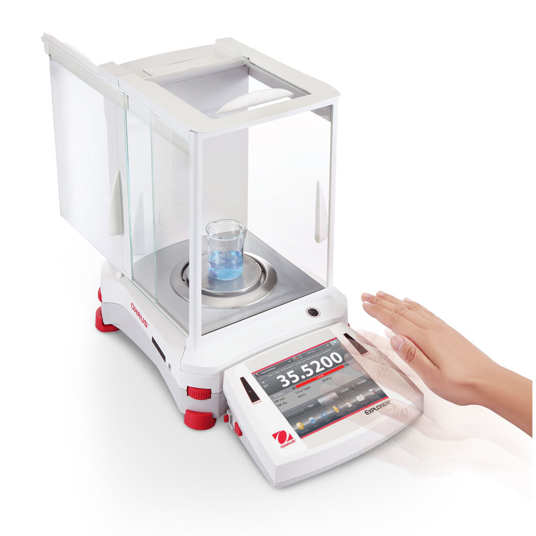 Ohaus 30061976 EX124/AD - Explorer Analytical Balance, 120g Capacity / 0.1mg Readability