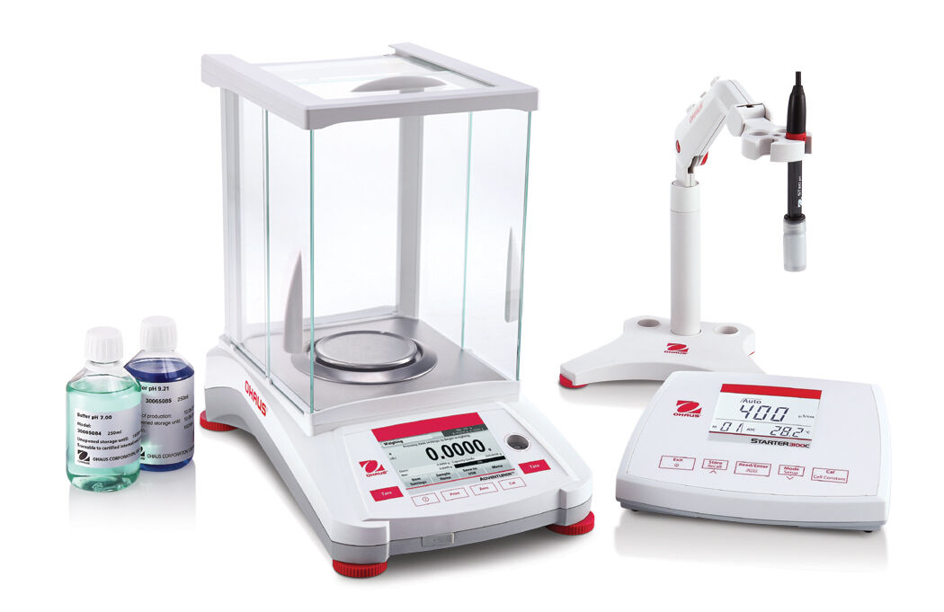 Ohaus 30100630 AX224N Adventurer AX Analytical Balance with Internal Calibration 220 g x 0.1 mg Legal for Trade 220 g x 1 mg