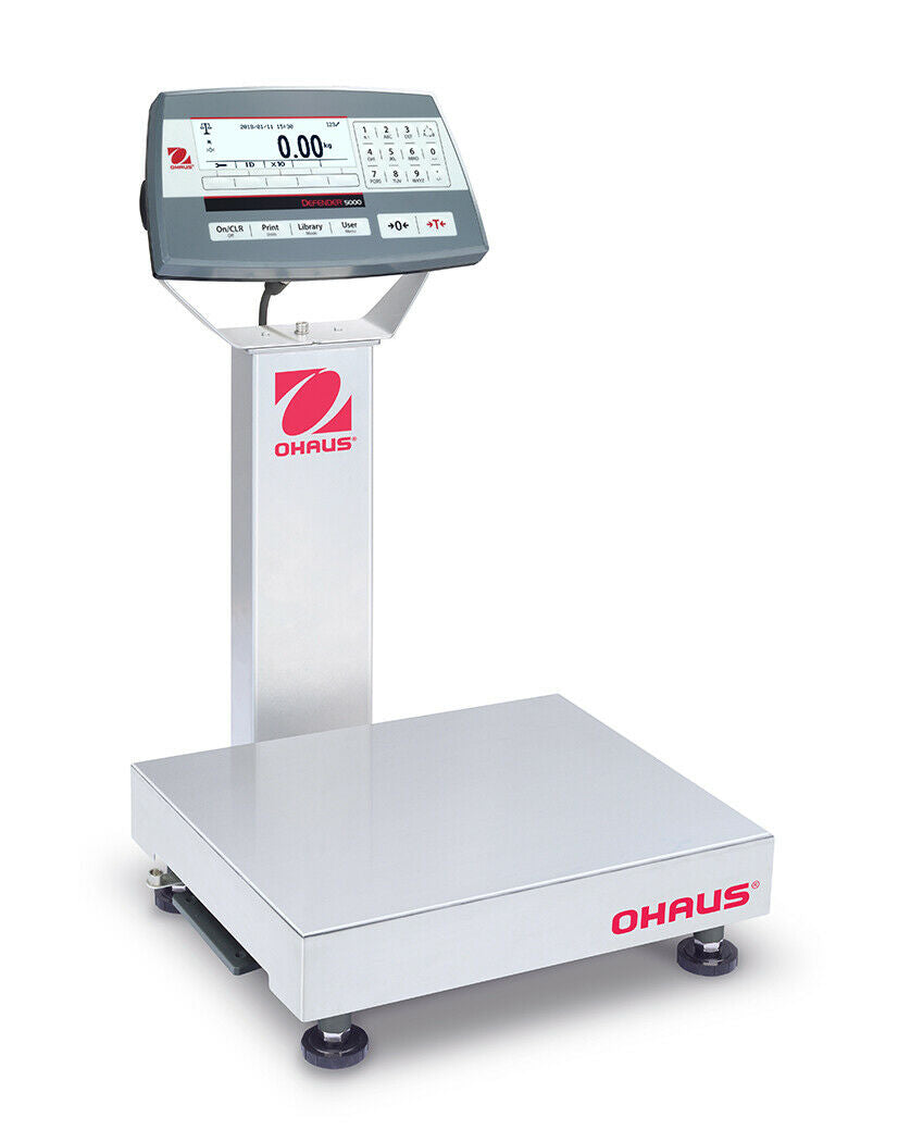 Ohaus D52XW12RQR1 Defender 5000 Standard Bench Scale, 25 x 0.001 lbs with Warranty