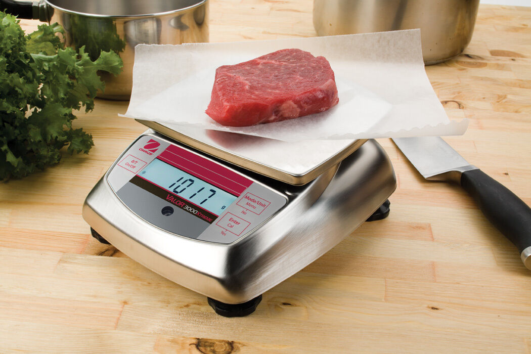 OHAUS VALOR V31XW6 6000g 1g STAINLESS STEEL COMPACT PRECISION FOOD SCALE WRNTY