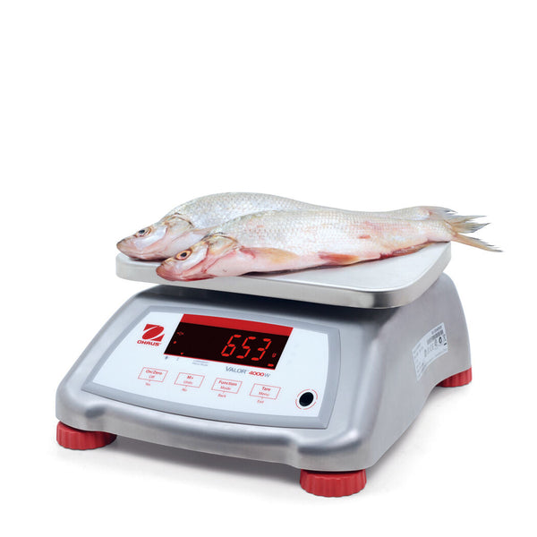 OHAUS VALOR V41XWE1501T 1500g 0.2g WATER RESISTANT COMPACT FOOD SCALE WRNTY NTEP