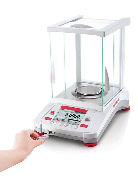 Ohaus 30100605 AX223 Adventurer AX Analytical Balance with Internal Calibration 220 x 0.001 g